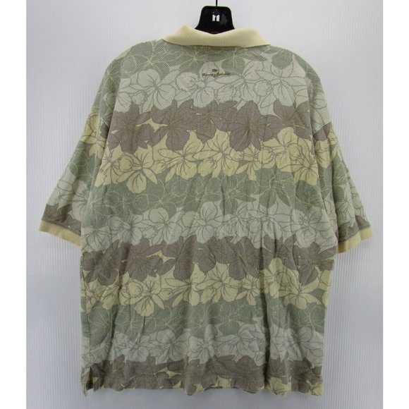 VINTAGE Tommy Bahama Polo Shirt Medium Golf Hawaiian Thermal Knit Y2K - Picture 7 of 11